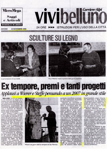 Corriere delle Alpi 23.11.2006.jpg