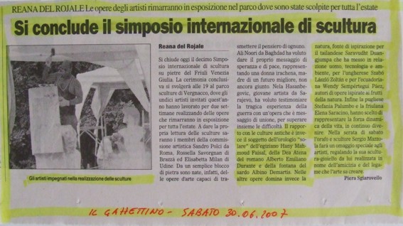 RECENSIONI REANA DEL ROJALE 2007