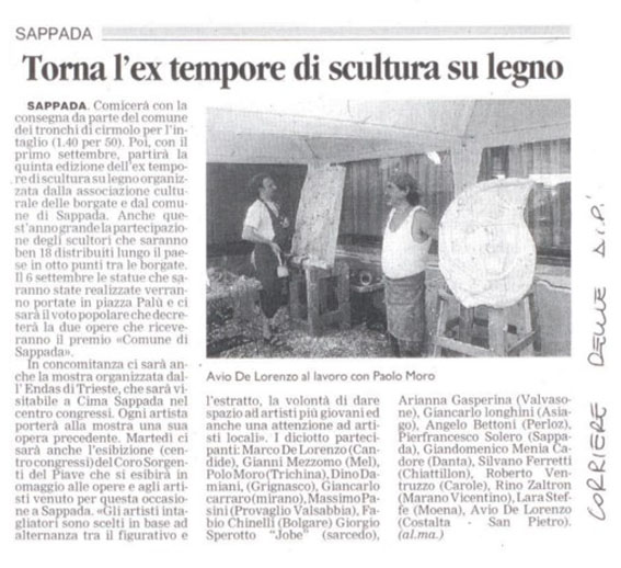 CORRIERE DELLE ALPI 2007