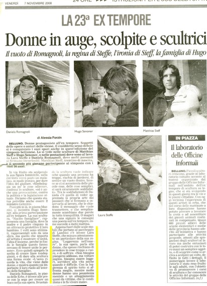 CORRIERE DELLE ALPI 2008