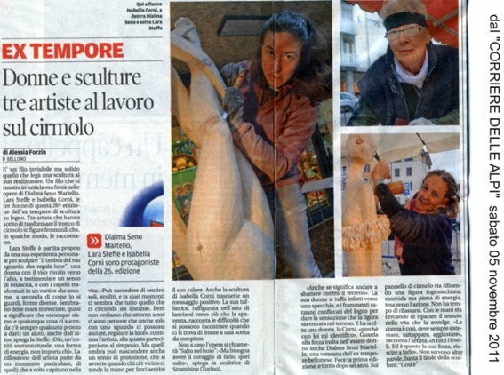 CORRIERE DELLE ALPI, 05 nov.2011