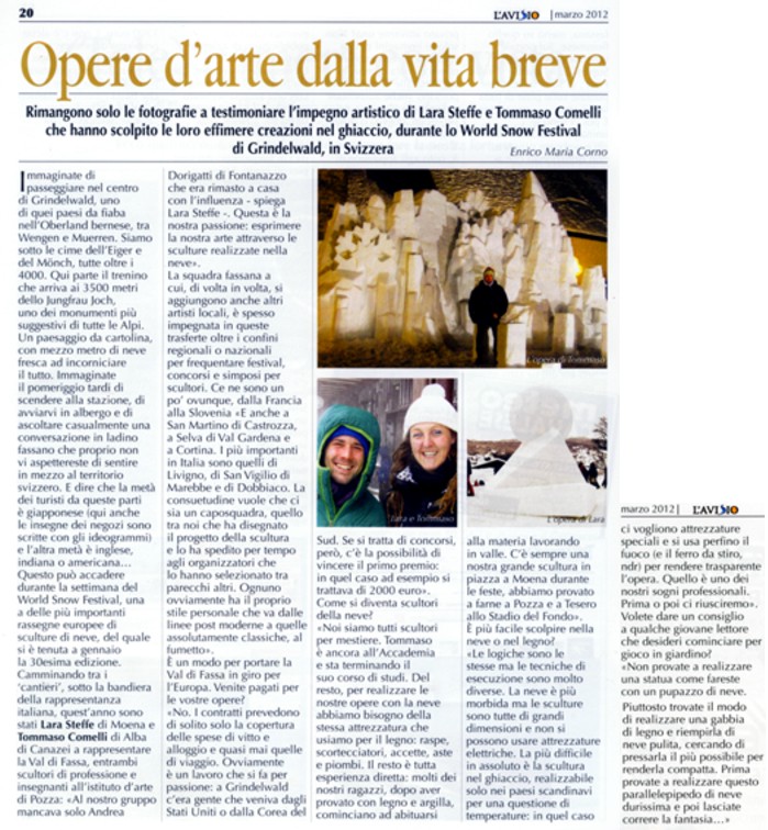 L'AVISIO marzo 2012