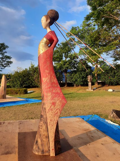 KIBOU  (HOPE), INAMI, Toyama Prefecture - JAPAN -INAMI INTERNATIONAL WOODEN SCULPTURE CAMP, IN NANTO CITY 2023