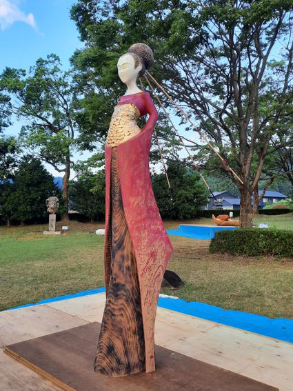 KIBOU  (HOPE), INAMI, Toyama Prefecture - JAPAN -INAMI INTERNATIONAL WOODEN SCULPTURE CAMP, IN NANTO CITY 2023