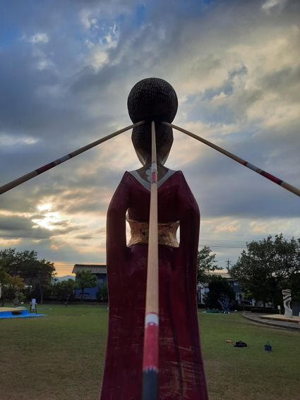 KIBOU  (HOPE), INAMI, Toyama Prefecture - JAPAN -INAMI INTERNATIONAL WOODEN SCULPTURE CAMP, IN NANTO CITY 2023